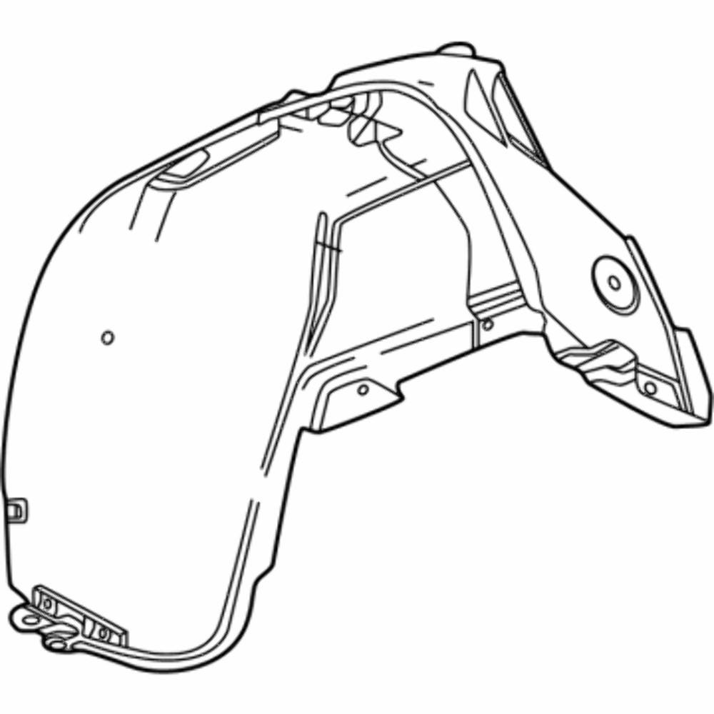 Genuine Chevy Colorado Rear Wheelhouse Liner Splash Shield Right (2023-2026) OE