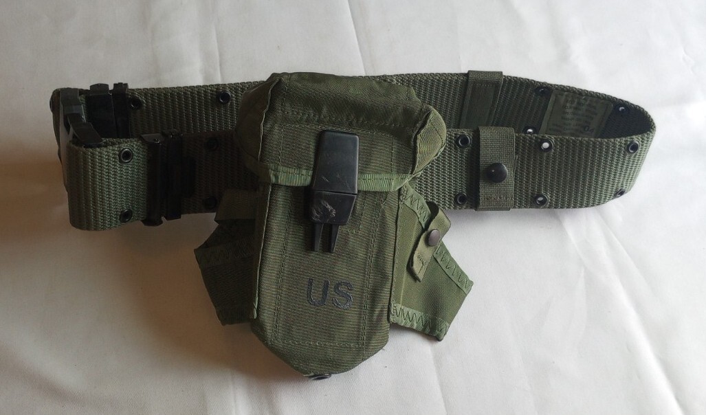 US Military Belt Mississippi Industries Size 30 & Over L Mens M16 30 Ammo Pouch