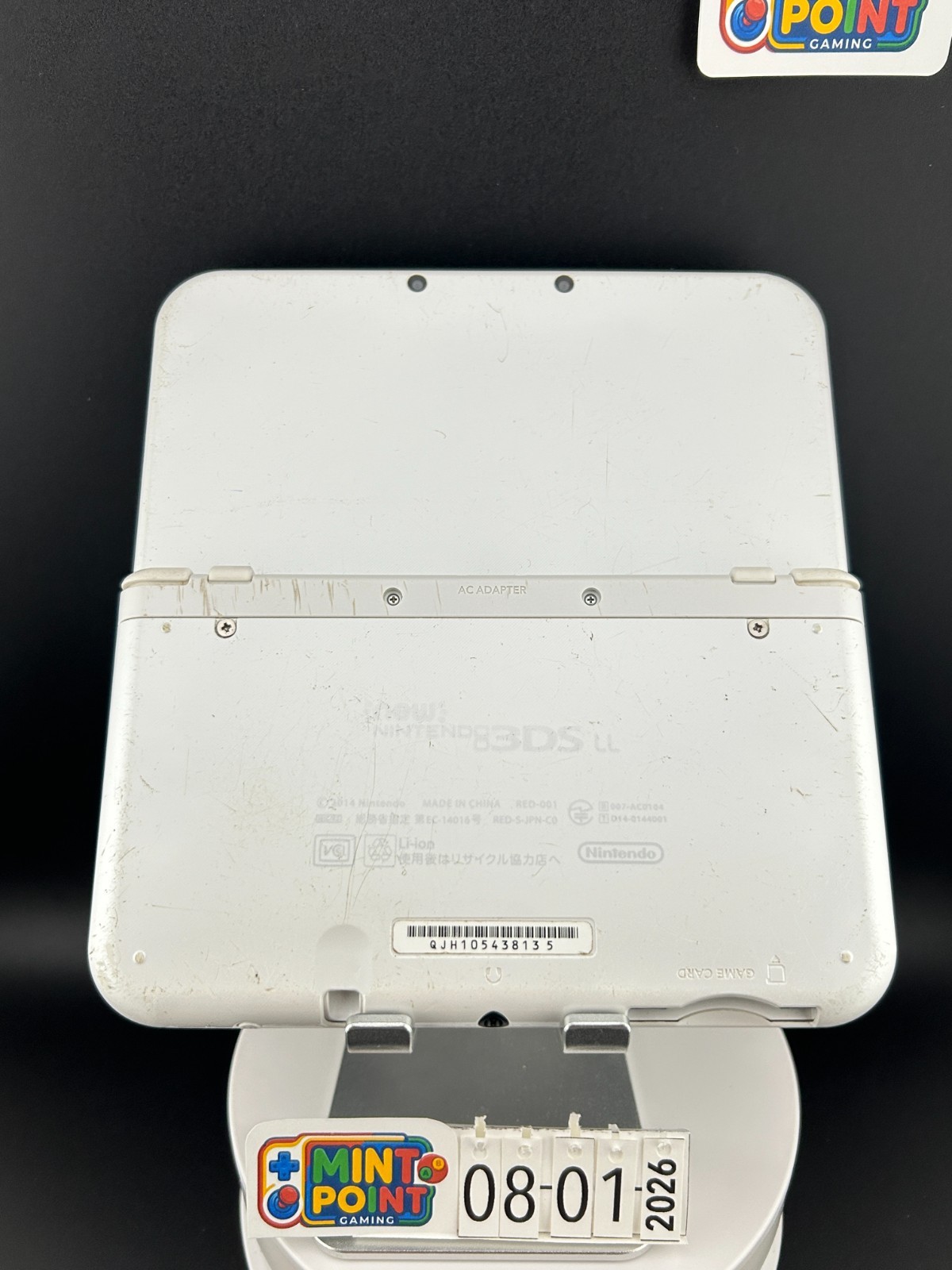 Nintendo New 3DS LL White / not working/ for spare parts only / #8135