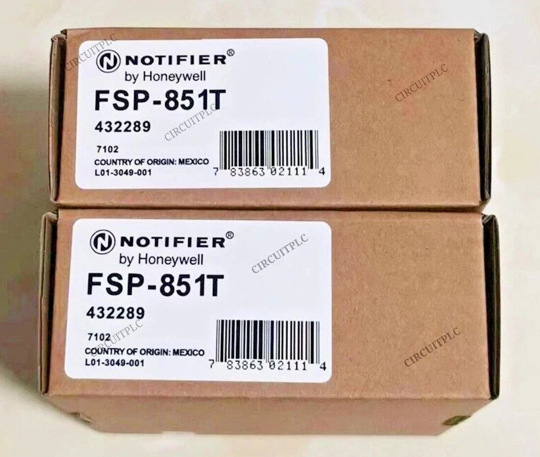 SET OF FIVE (5)  NOTIFIER FSP-851T INTELLIGENT SMOKE TEMPERATURE DETECTOR