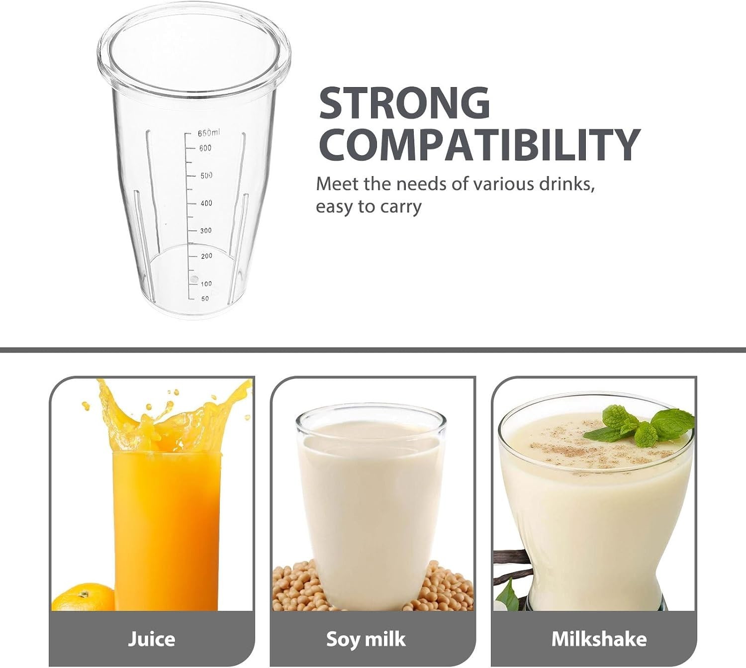 Replacement Mixing Cup for Immersion Blender - Precise Measurements & Multi-Use