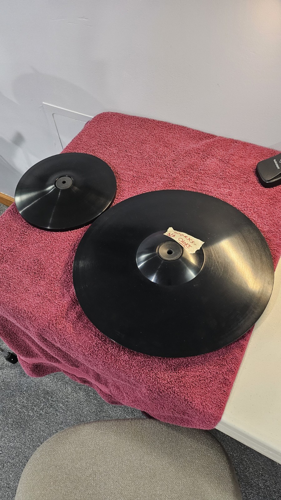 Electronic Unlock Cymbals 2 Sizes NO CHOKE!!