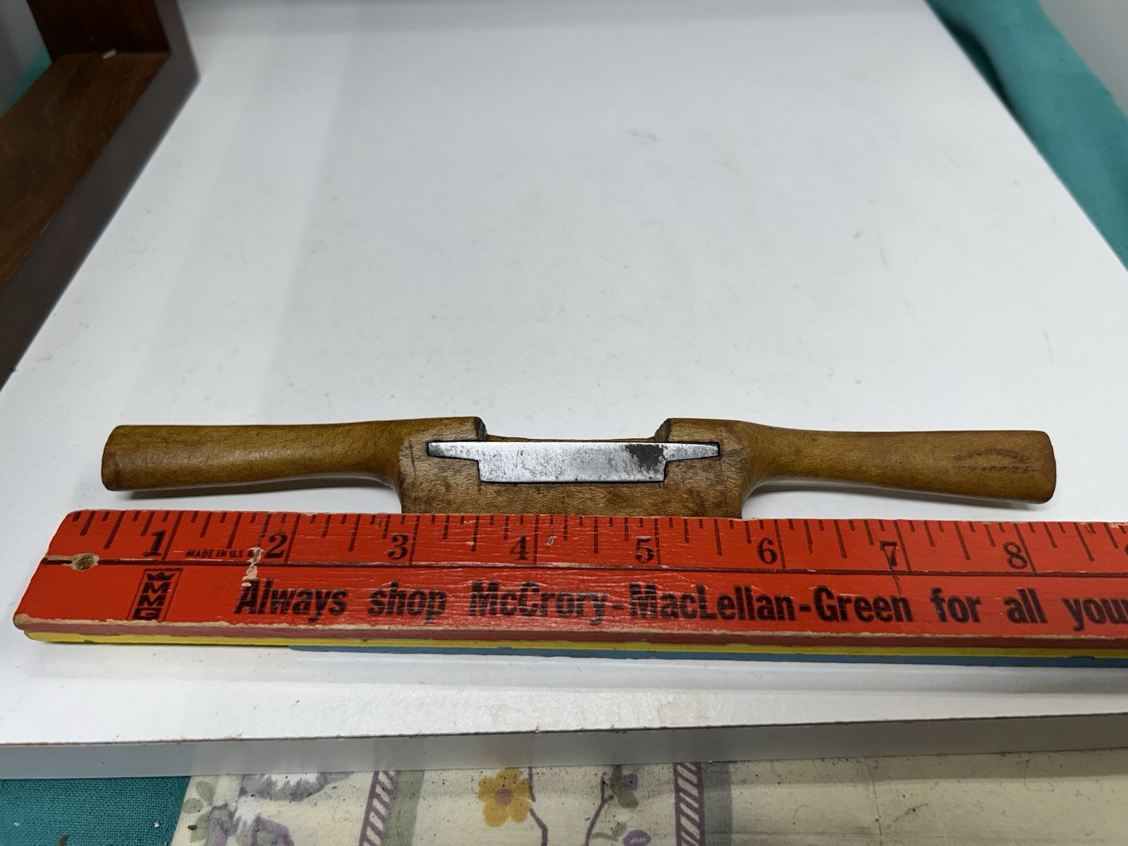 Antique W. Johnson Newark NJ Boxwood Spokeshavee