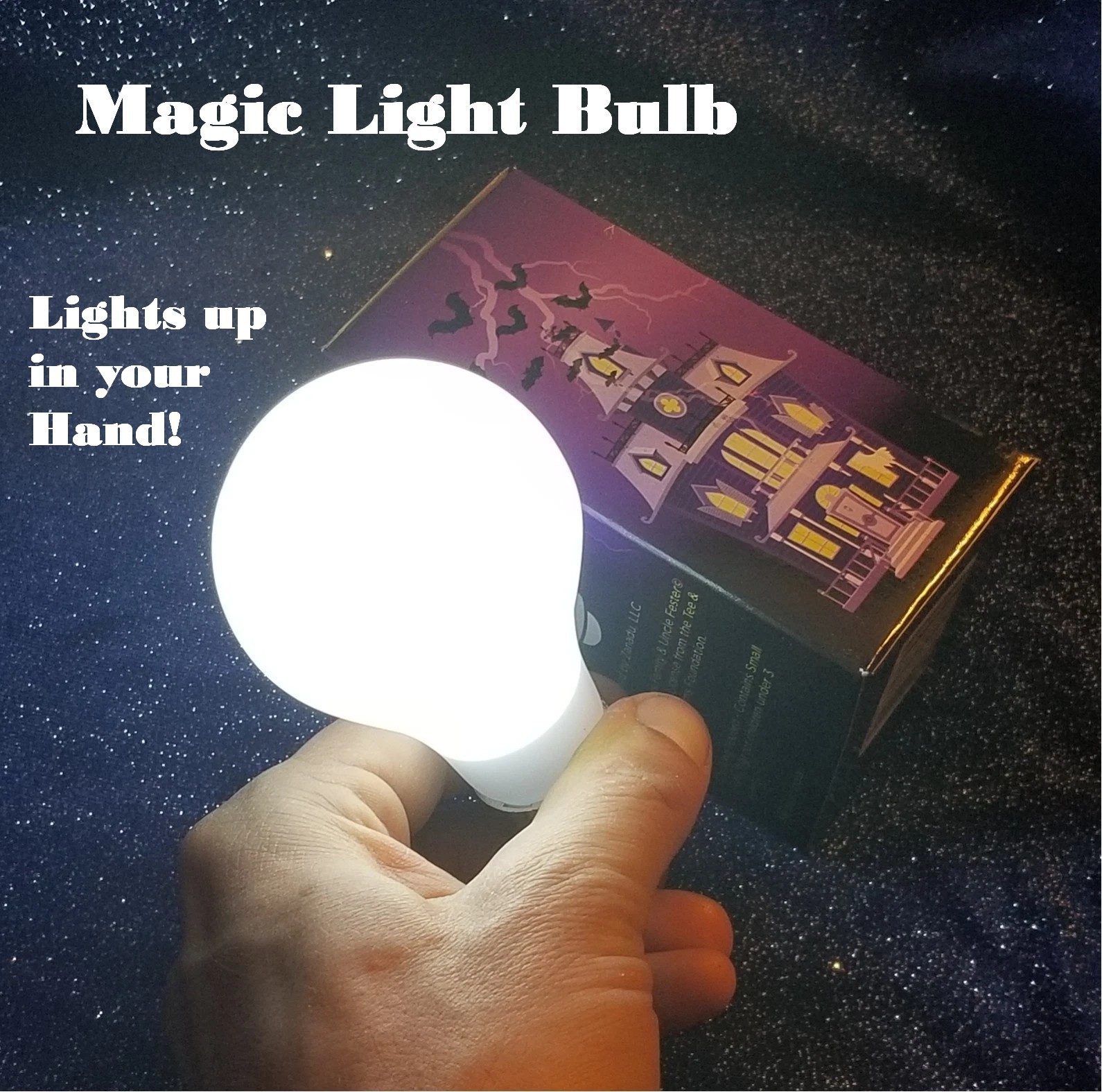 MAGIC TRICK LIGHT UP BULB - LED Stage Prop Joke Comedy Gag Toy