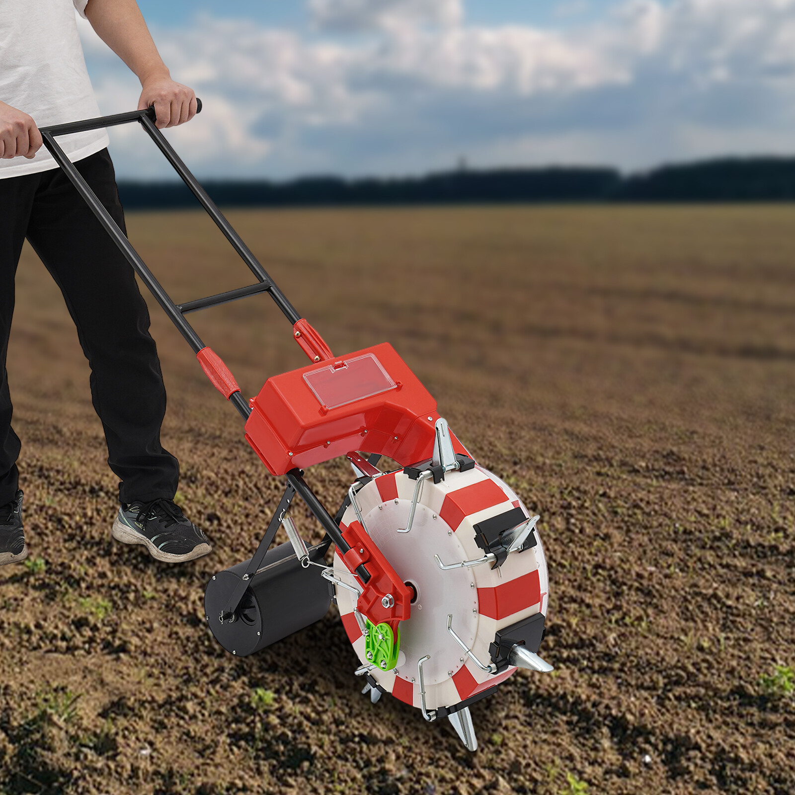 Hand-Push Seeder for Easy and Accurate Seed Sowing in Any Terrain
