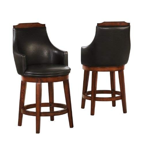 Swivel Counter Height Chair, Brown Conter Height