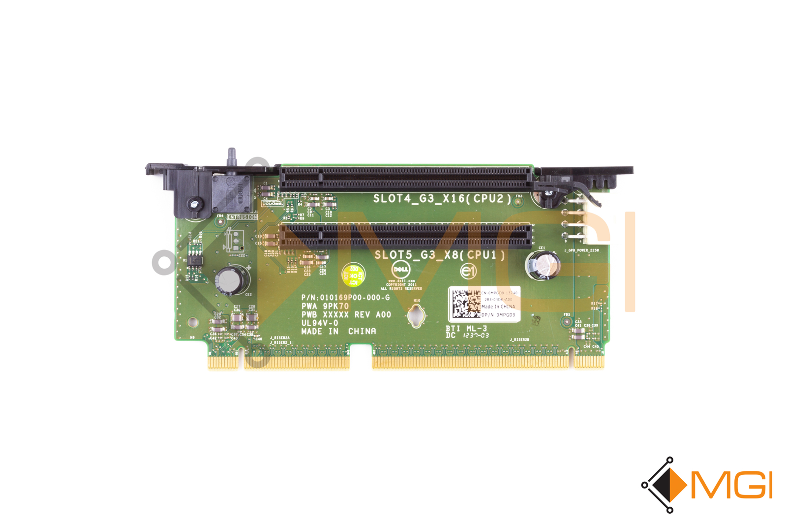 DELL POWEREDGE R720 RISER CARD #2 // MPGD9 // FREE SHIPPING