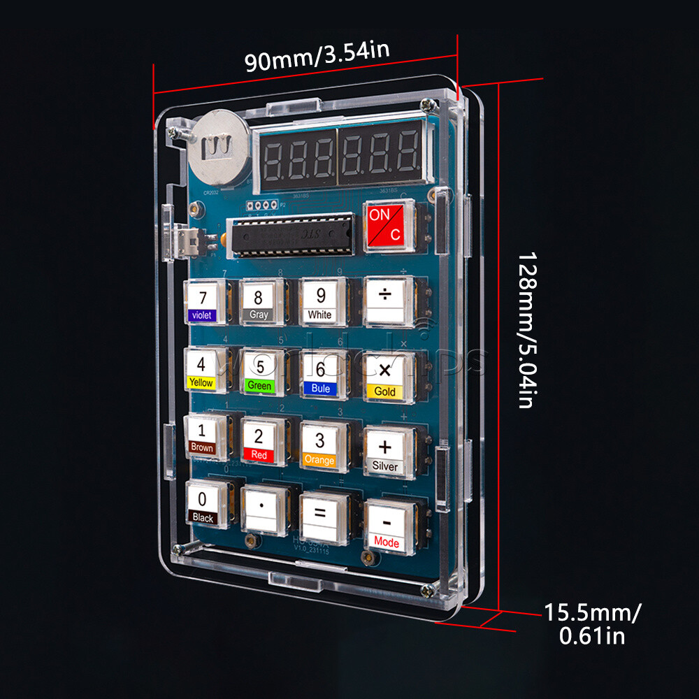 DIY Calculator Electronic Production Kit 51 Microcontroller Welding Exercise New