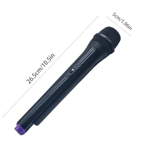 Microphone Prop - Realistic Plastic Mic for Karaoke Practice, Speech Training