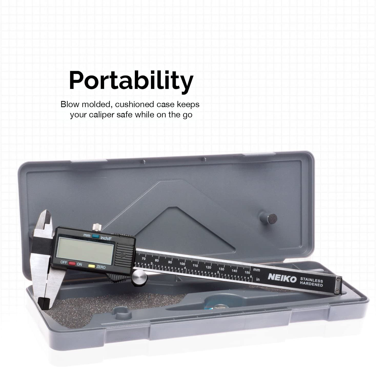 NEIKO 01409A 12” Electronic Digital Caliper | Extra Large Display