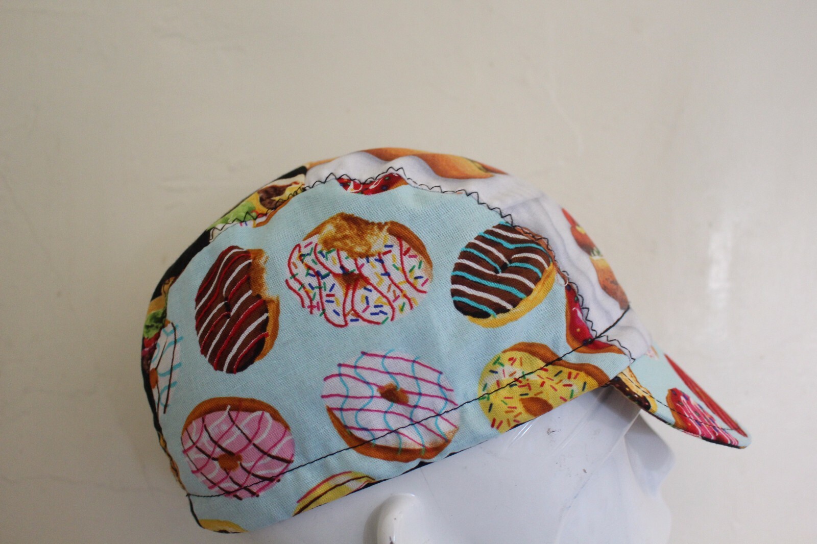 CYCLING CAP FAST FOOD  HANDMADE IN USA   S M L