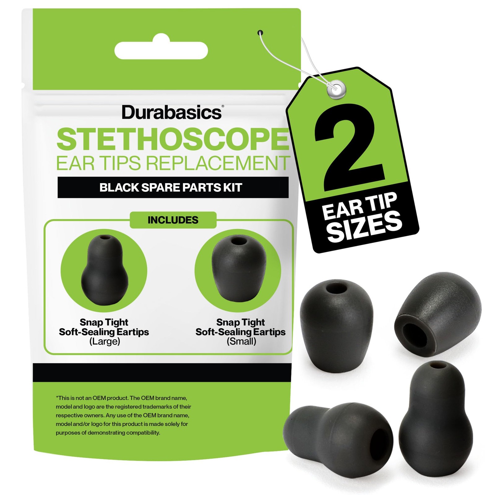 Durabasics Stethoscope Ear Tips Replacement for Littmann Stethoscopes Parts - Co