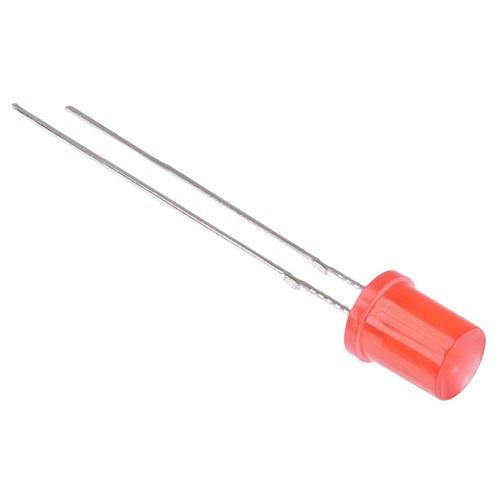 100 x Red 5mm Concave Diffused LED 50mcd 140°