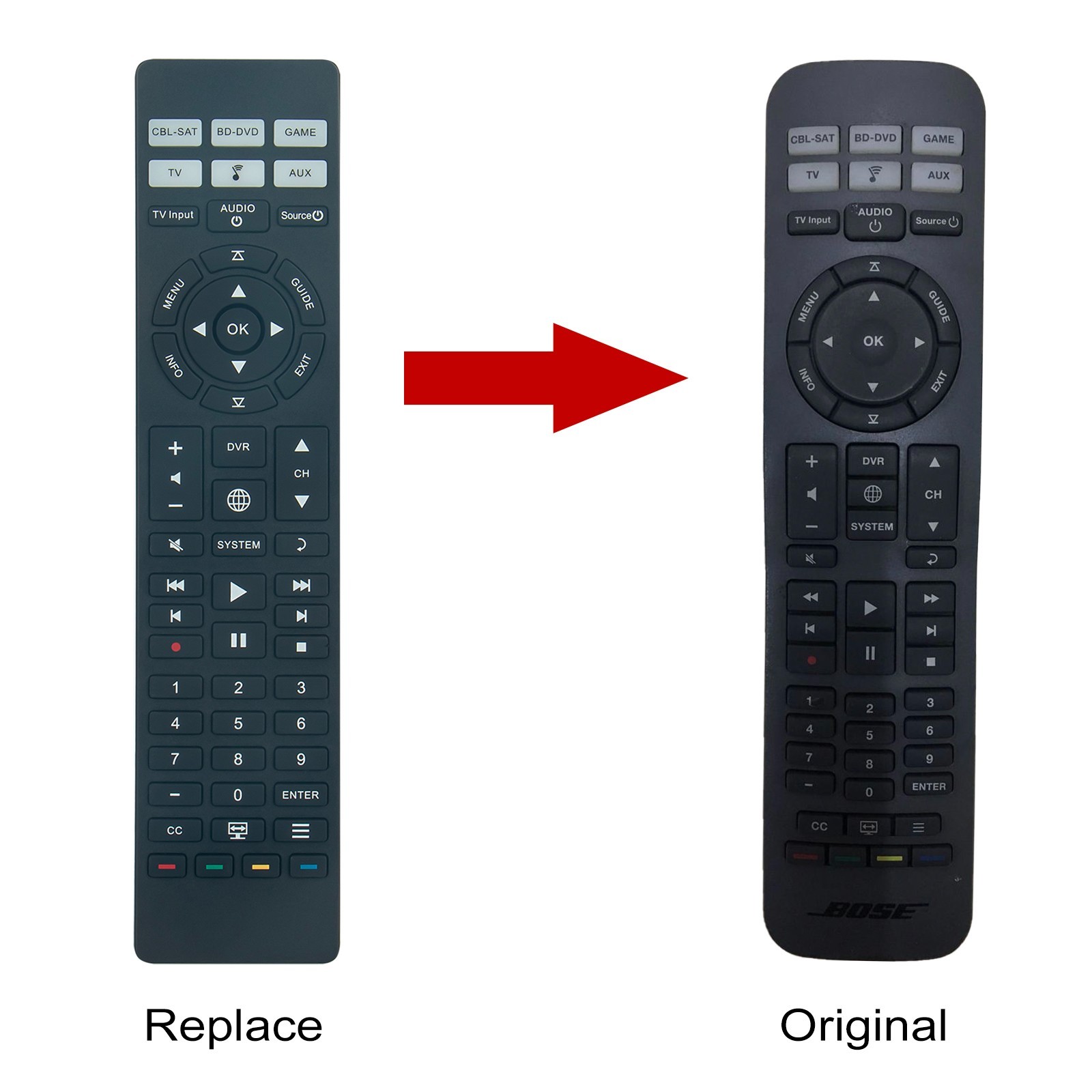 URC-15s Remote Control Fit for bose CineMate 520, 220, 130 & 120 SoundTouch