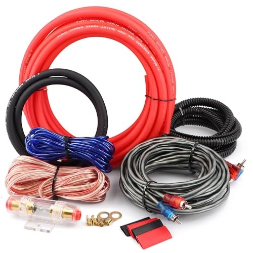 4 Gauge Car Amp Wiring Kit up to 3000W Car Amplifier Installation Wiring Helps