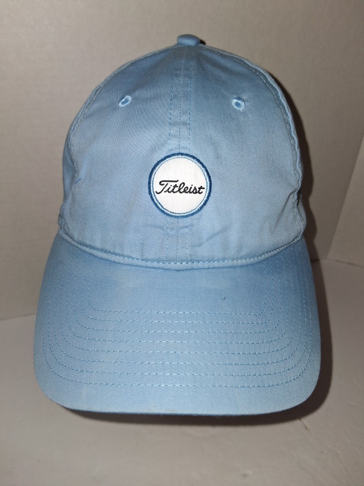 Titleist Golf Hat "The Rail" Light Blue Adjustable Hook And Loop