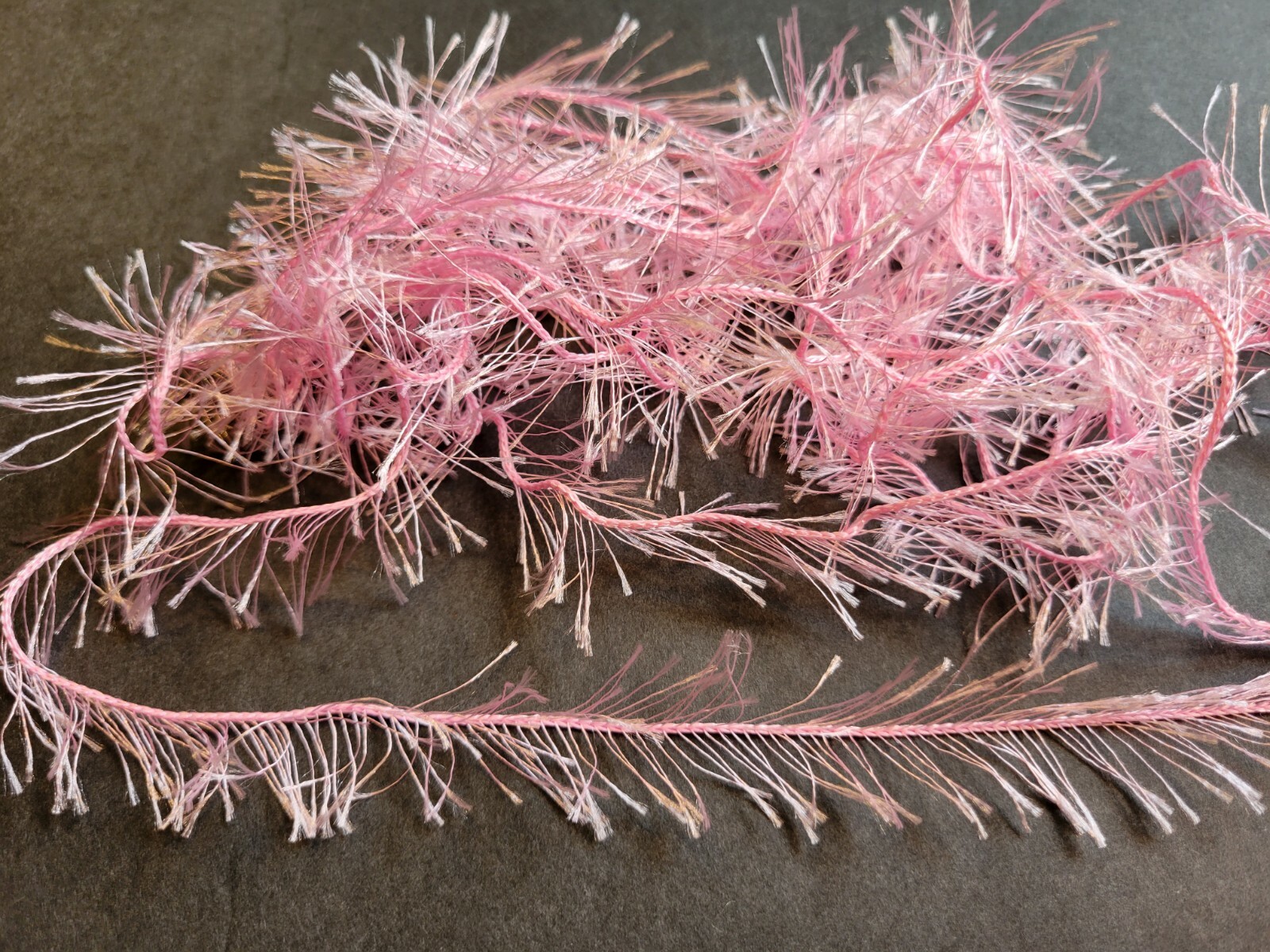 4  Yards PINK Crystal Ice Hackle Feather Replacement Fly Tying