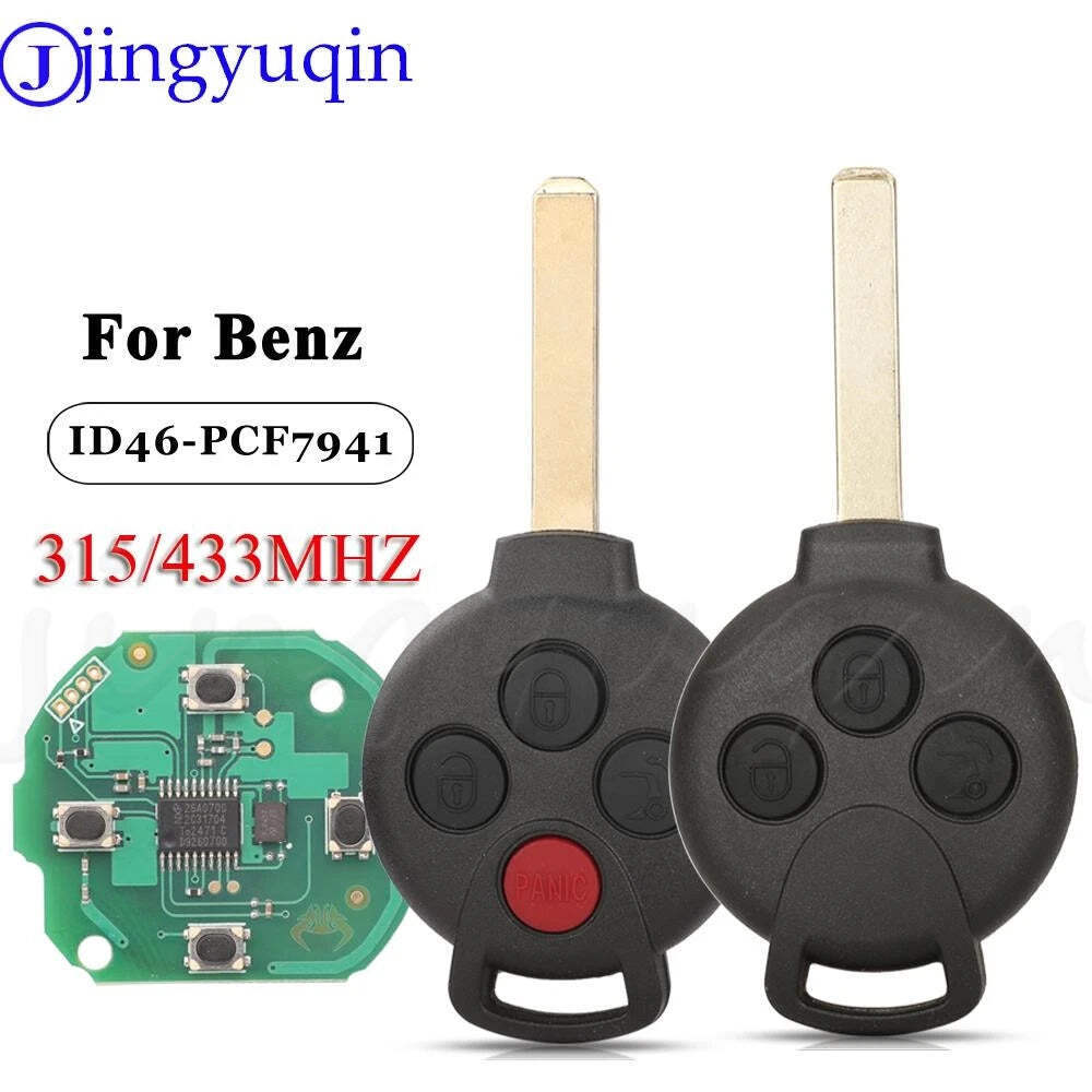 jingyuqin KR55WK45144 Remote Smart Car Key For Mercedes-Benz Fortwo 451 2007-201
