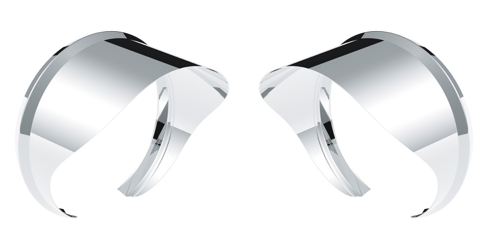 Universal Car Truck 4" Door Peep Mirror Stainless Steel SS Visors Pair