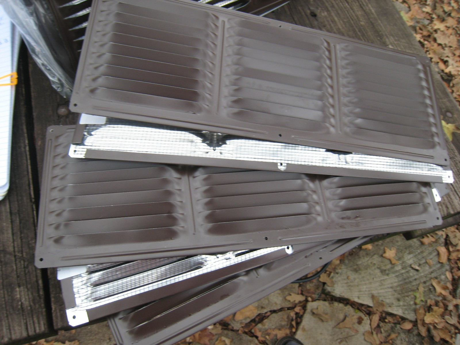 24 Soffit Vent 16 in. x 6 in. Rectangular Brown Screened Ventamatic LTD Made USA