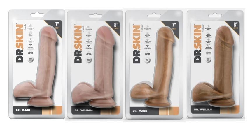 Blush Dr. Skin-7''or 8'' Inch Realistic Dildo - Sex Toy for Adults Beige