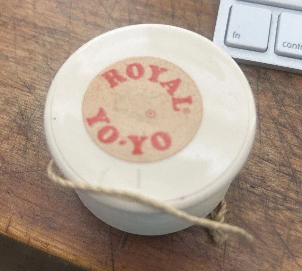 Yo-Yo Royal Vintage 1970's White Plastic