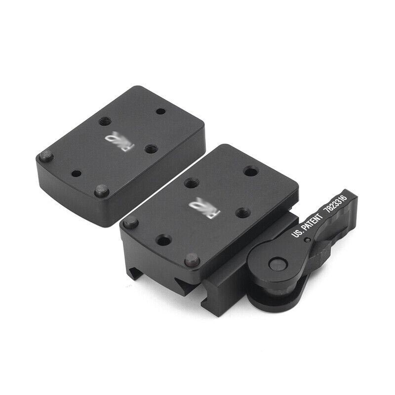 Weapon Red Dot Sight Mount QD Auto Lock Riser Mount For RMR Base Picatinny Rail