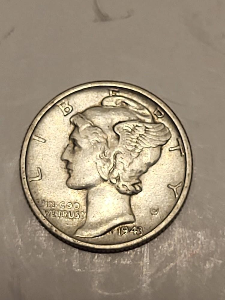 1943 S Mercury Dime