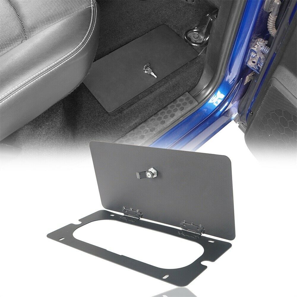 2PCS Second Row Side Steel Storage Bin Lockable for 2009-2018 Ram 1500 2500 3500