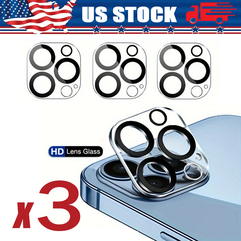 Camera Lens Protector For iPhone 15 14 13 12 11 Pro Max Min Tempered Glass Cover