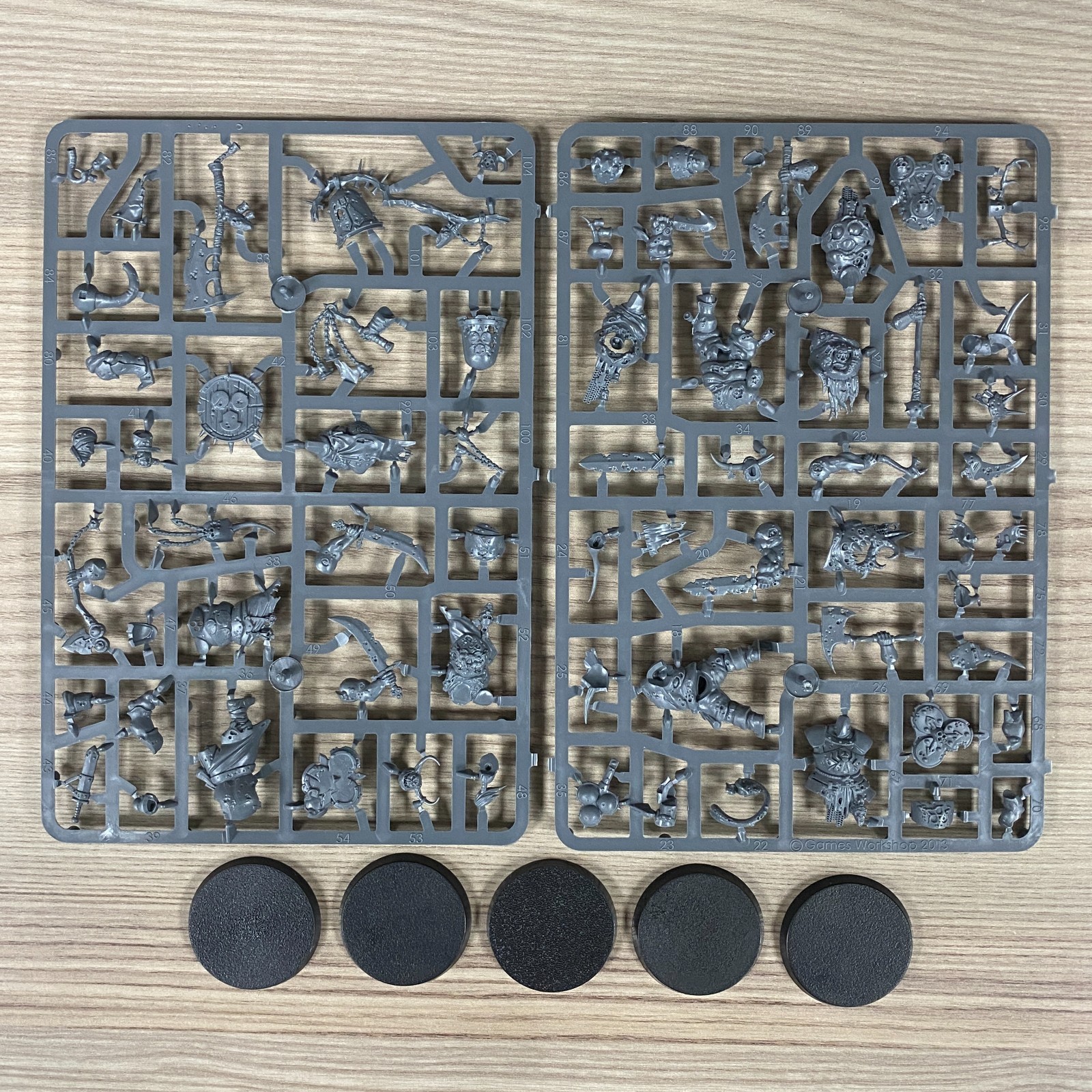 5 PUTRID BLIGHT KINGS OOP WARHAMMER AGE OF SIGMAR AOS MAGGOTKIN OF NURGLE