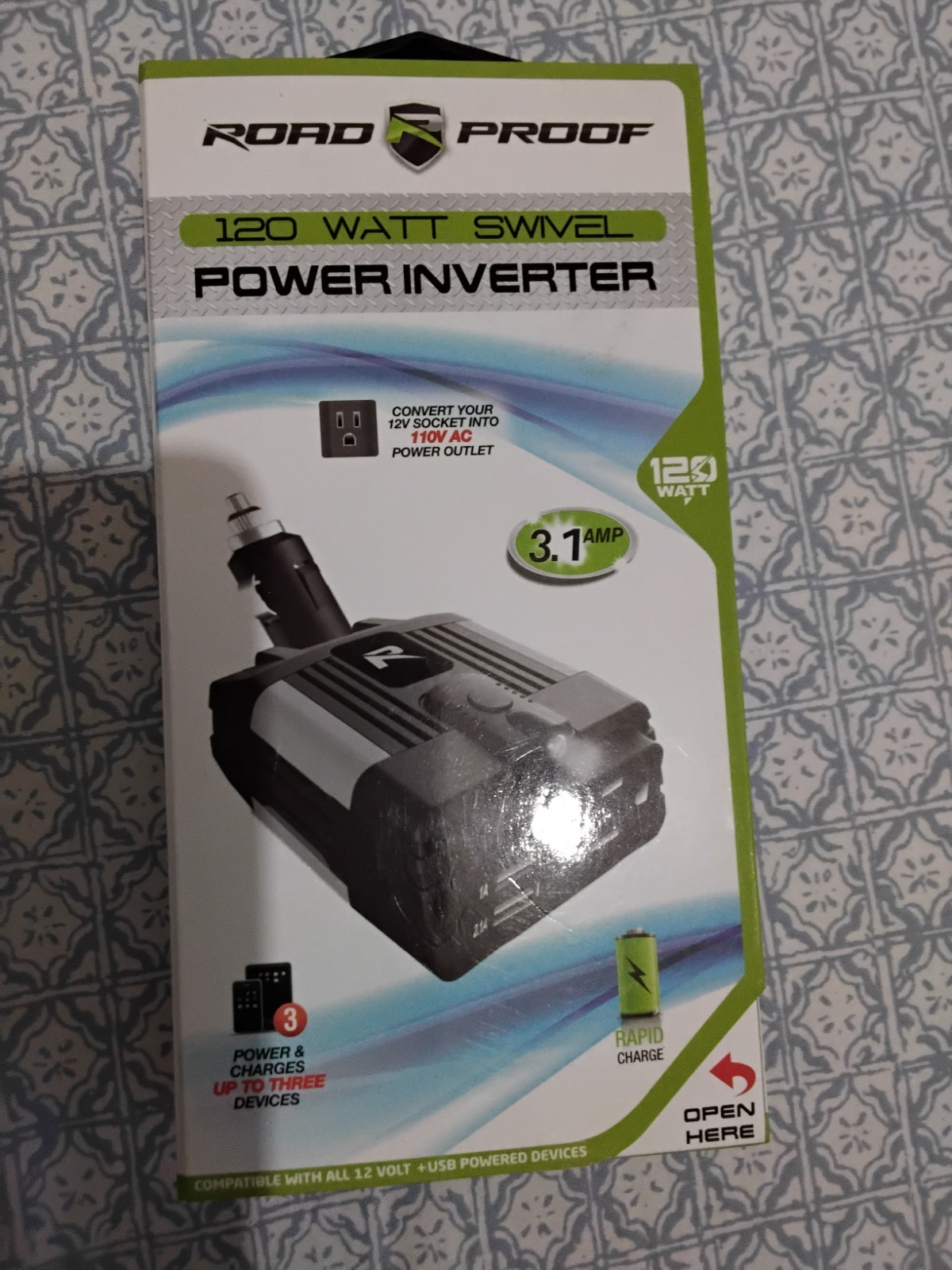 Premier Accessory Group RPF12V010 120w Swivel Power Inverter
