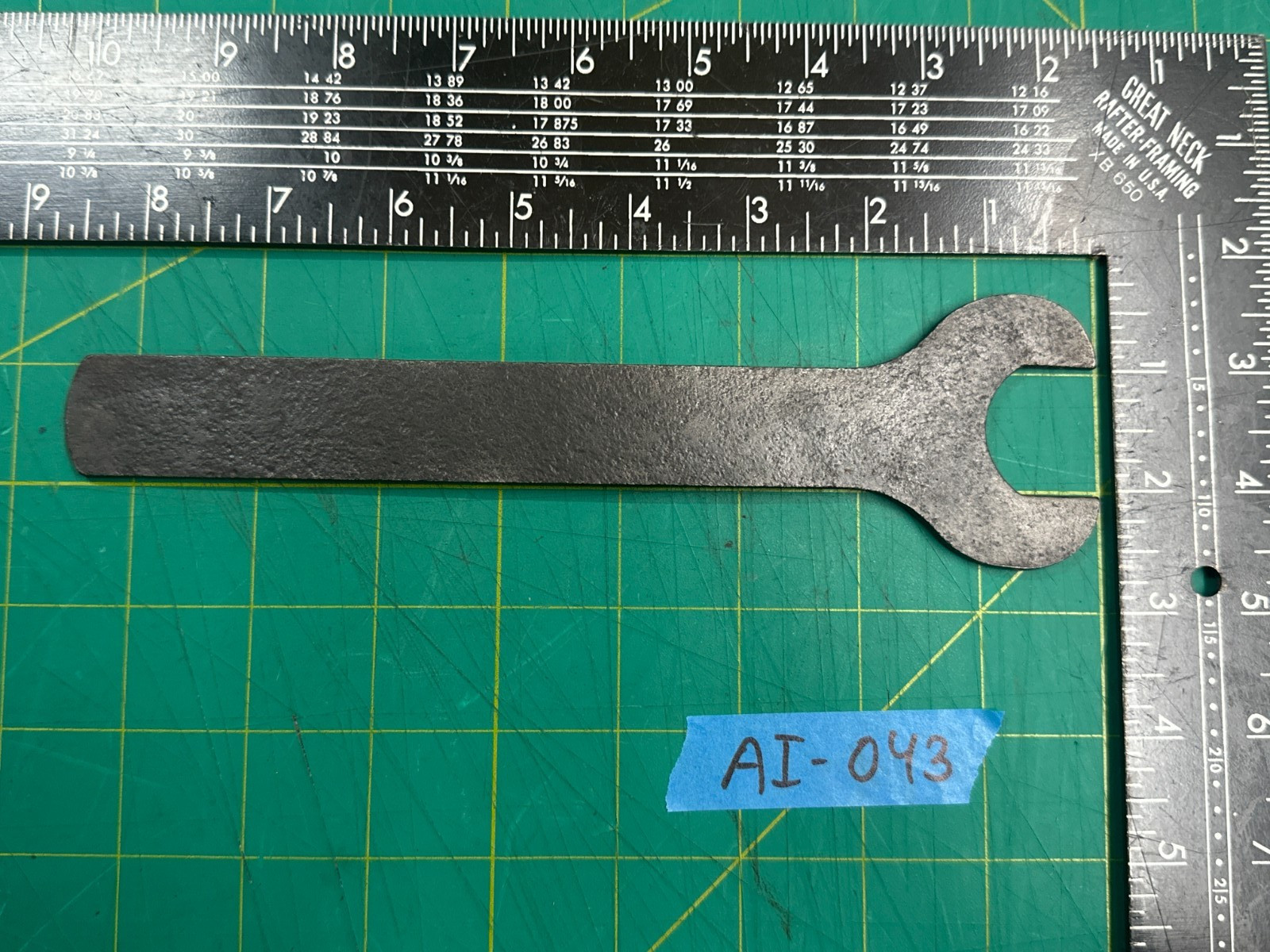 Vintage 8.75'' Long Open-End Structural Wrench