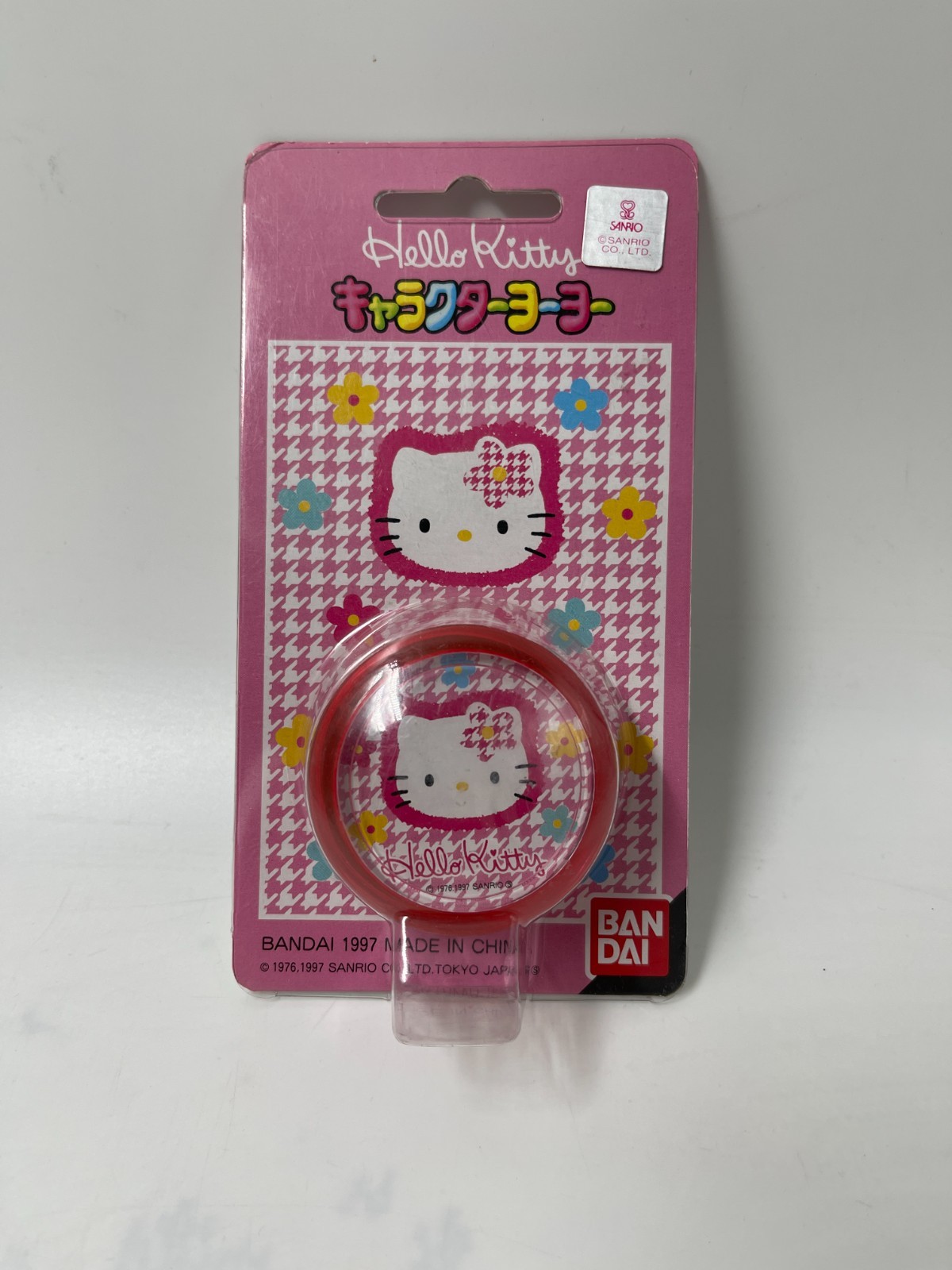 NOS Rare VTG 1997 Hello Kitty Pink Yo-Yo Bandai Japan