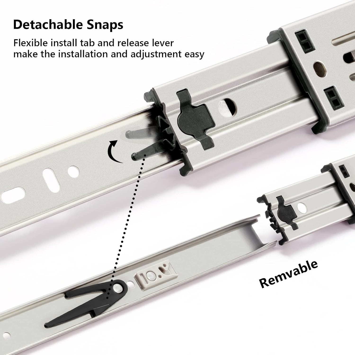 Plusmart Store 22 Inch Drawer Slides, Plusmart Soft Close Drawer Slide Glides Ba