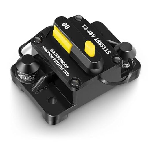 MKR-27, 60-Amp Circuit Breaker for Minn Kota Trolling Motors, Boat Battery
