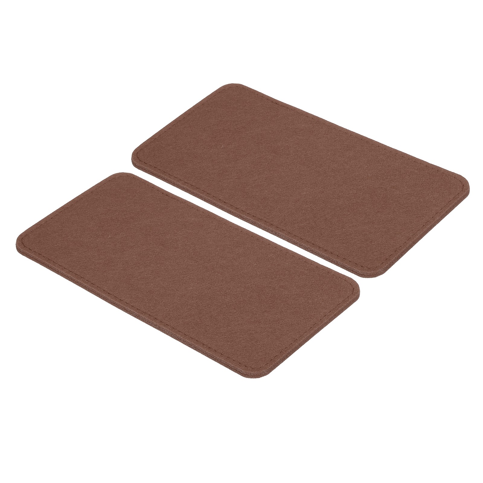 9.8''×5'' Felt Bag Base Shaper, 2pcs Bag Bottom Organizer Rectangle, Coffee