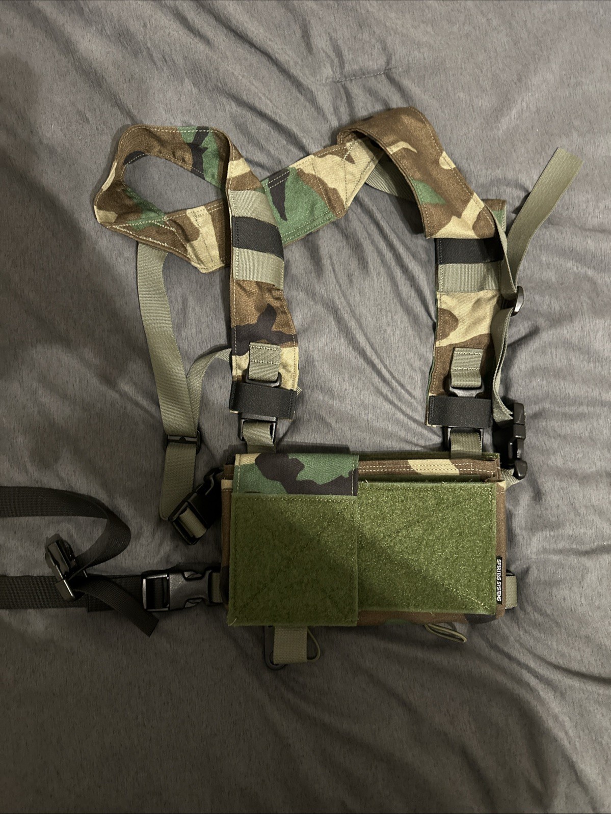 Spiritus Systems Micro Fight Mk4 Chest Rig M81 Woodland Camo