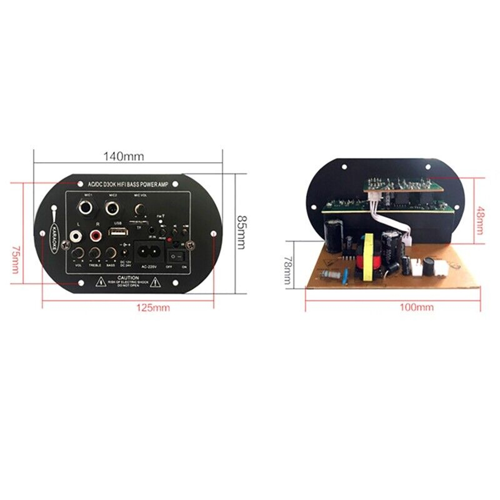 Digital Power Amp Board Hifi Stereo Audio Amplifier bluetooth Audio Amplifier