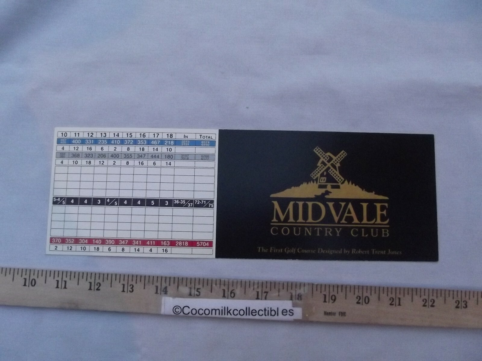 Vintage Unused Scorecard Midvale Country Club Penfield NY Robert Trent Jones Des