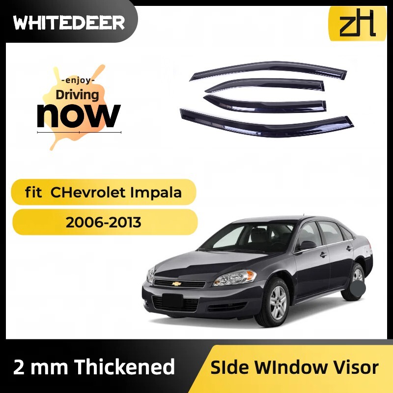 Fits for Chevrolet IMPALA 06-13 Side Window Vent Visor Sun Rain Deflector Guard