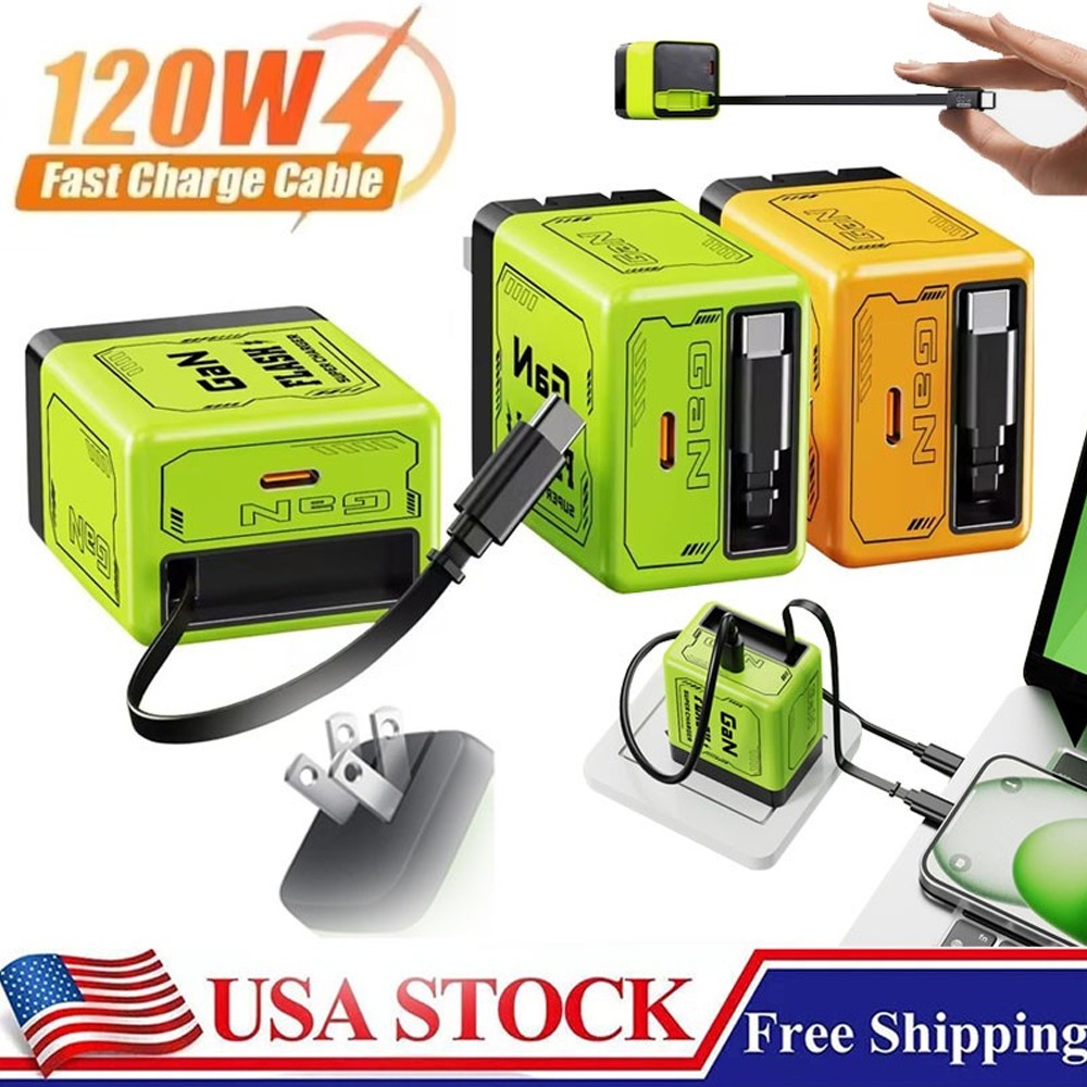 2 In 1 GaN Charger Scalable 120W Max Fast Charger Module With Type C & USB Ports