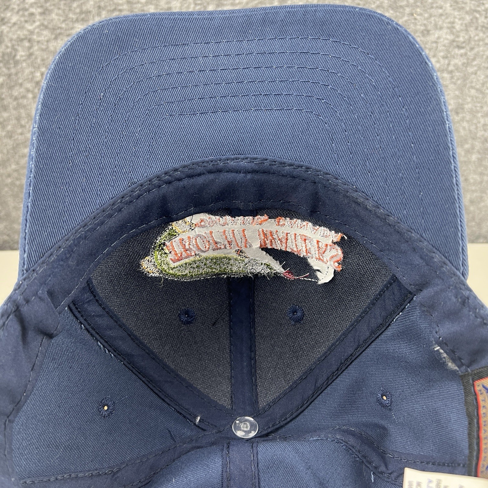 Trophy Waters Ontario Canada Fishing Guide Hat Cap Strapback Adjustable Blue