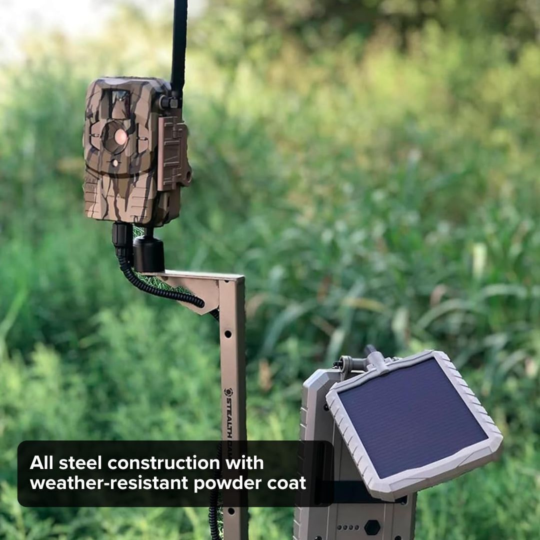 Stealth Cam Adjustable Multi Pivot Mounting Post 2 Pack with Card Reader Bundle