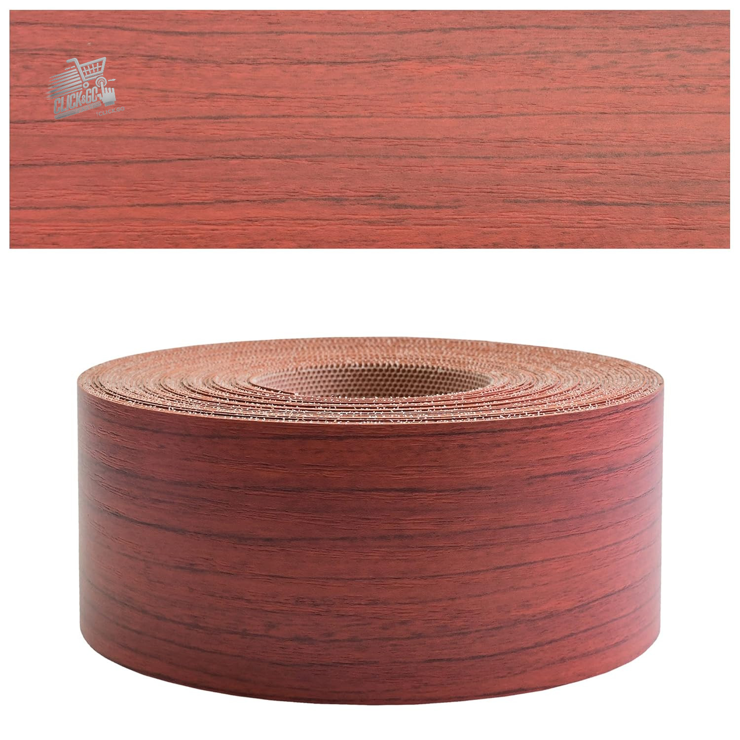 Melamine Edge Mahogany Heat Adhesive 45mm x 20m for Kitchen Furniture Shelves