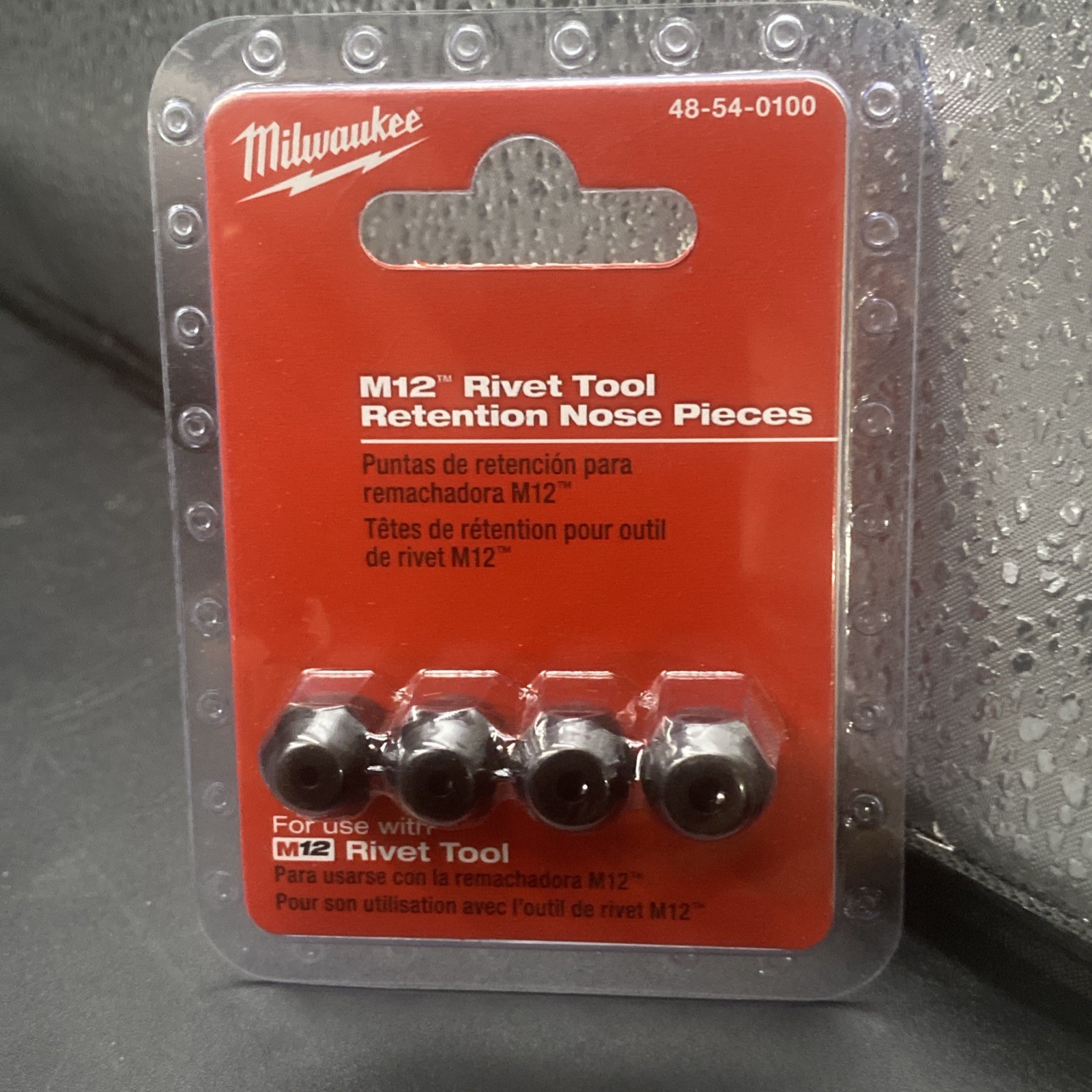 Milwaukee Tool M12 Rivet Tool Retention Nose Pieces 4PK