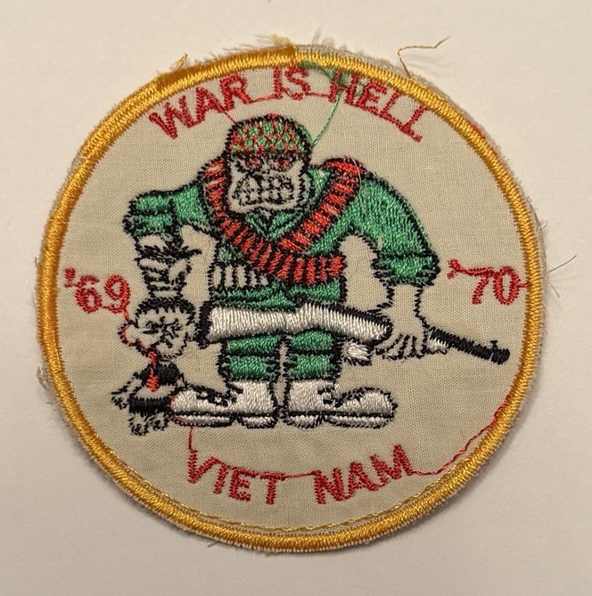 Vietnam War Patch War Is Hell DMZ RECON US Marine Corps Khe SANH Military Badge
