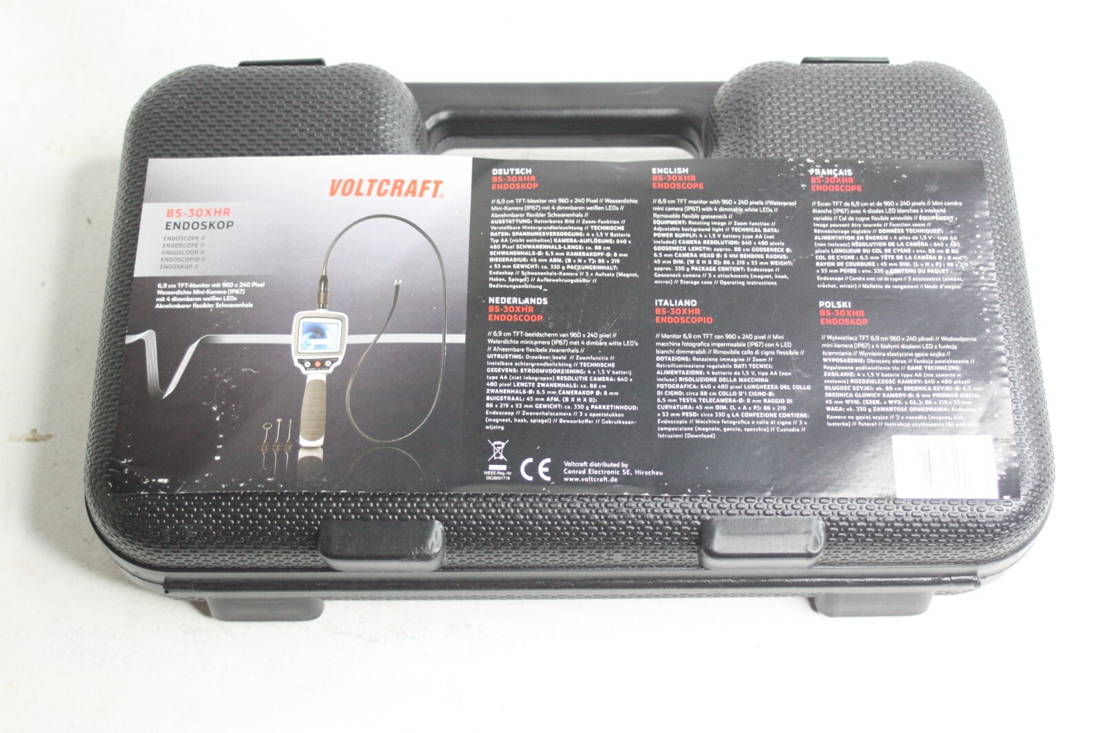 Voltcraft BS-30XHR Inspection Endoscope - NEW