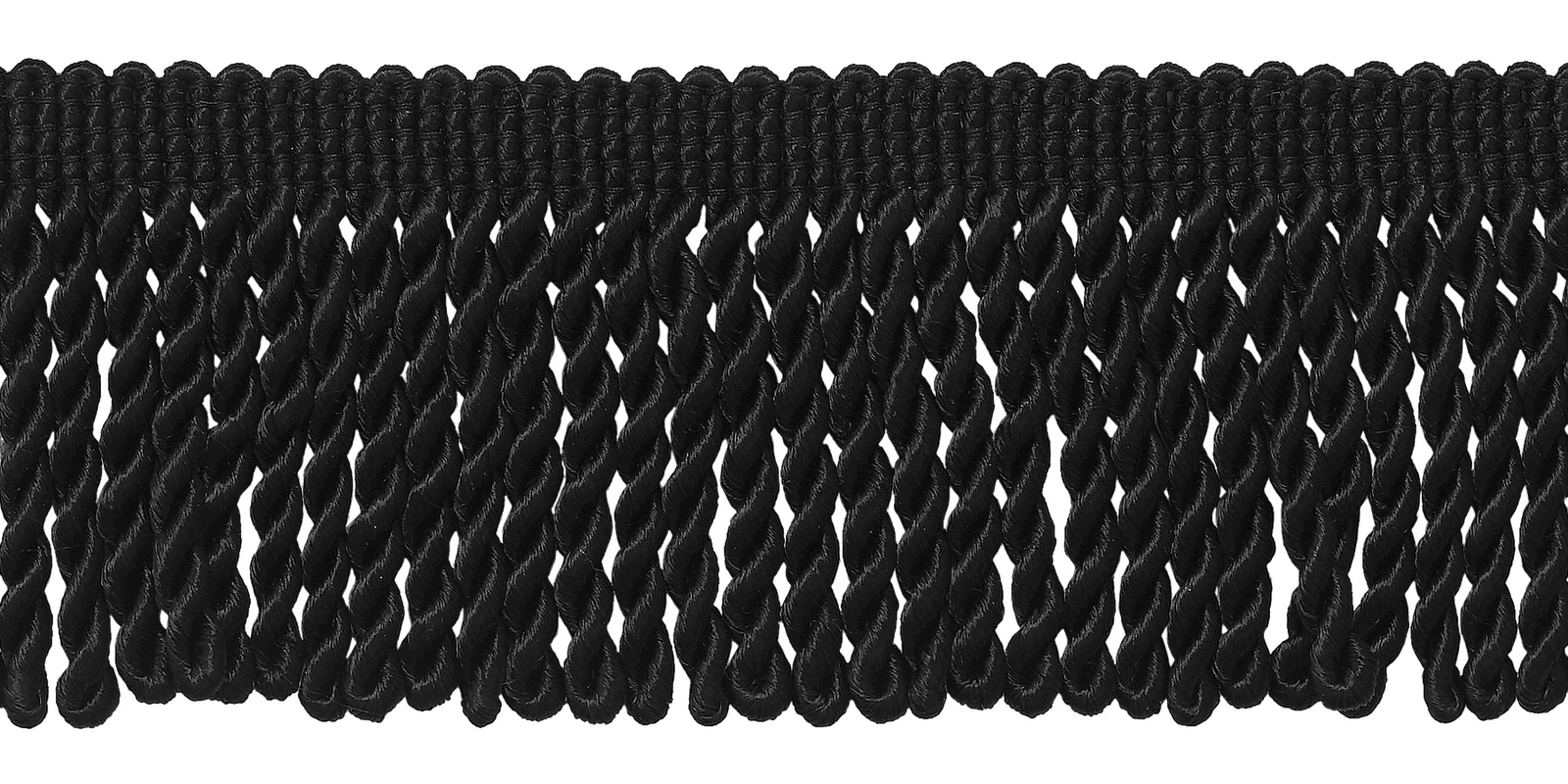 Bullion Fringe Trim, Style# EF25, Color# K9 - Pure Black [Sold By The Yard]