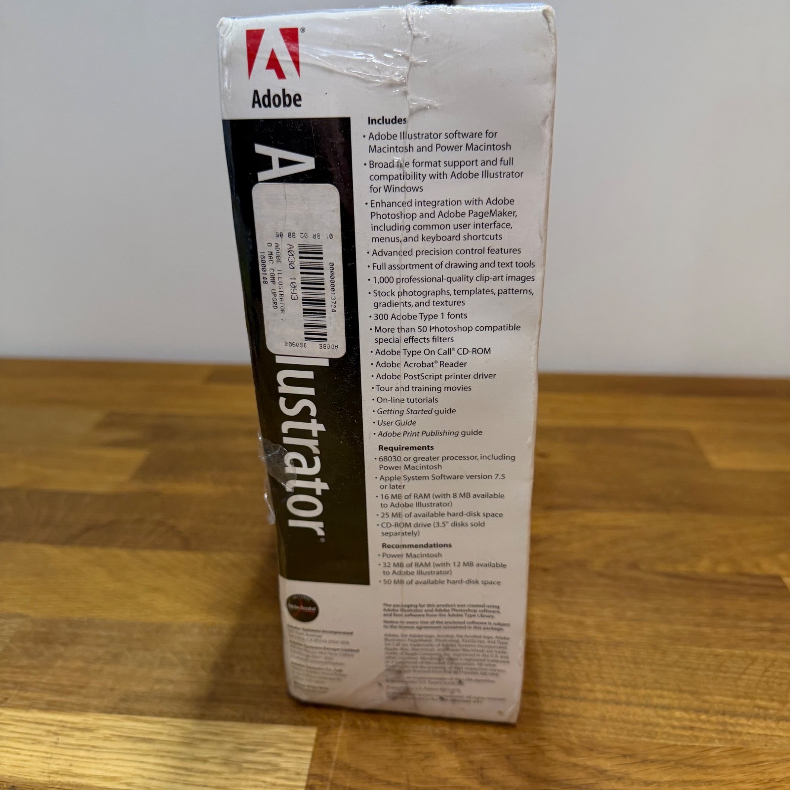 Adobe Illustrator 7.0 (Mac OS) Vintage SEALED Box Damage